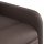 vidaXL Massagesessel Braun Kunstleder