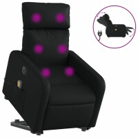 vidaXL Massagesessel mit Aufstehhilfe Elektrisch Schwarz...