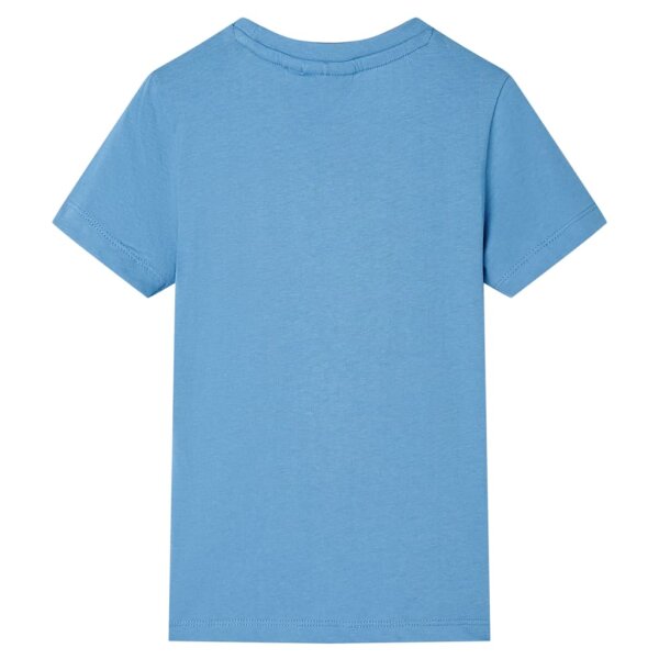 Kinder-T-Shirt Mittelblau 128