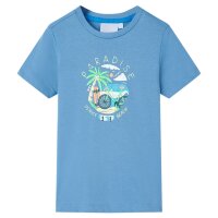 Kinder-T-Shirt Mittelblau 128