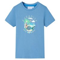 Kinder-T-Shirt Mittelblau 104