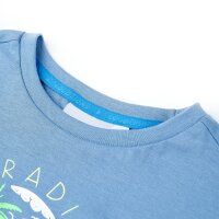 Kinder-T-Shirt Mittelblau 104