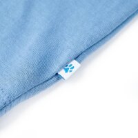 Kinder-T-Shirt Mittelblau 104