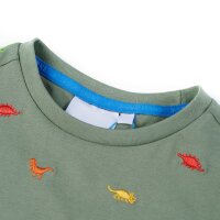 Kinder-Kurzarmshirt Khaki 140