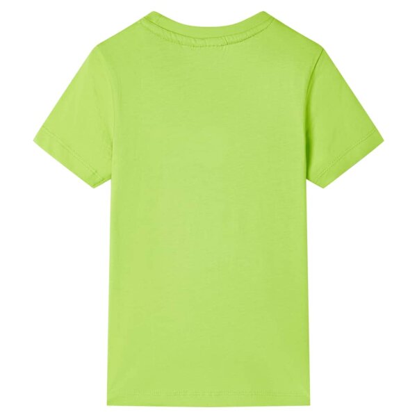 Kinder-Kurzarmshirt Limette 116