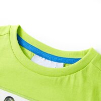 Kinder-Kurzarmshirt Limette 116