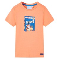 Kinder-Kurzarmshirt Neonorange 104