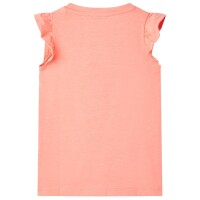 Kinder-T-Shirt Neonkoralle 104