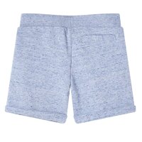 Kindershorts mit Kordelzug Blau Melange 92