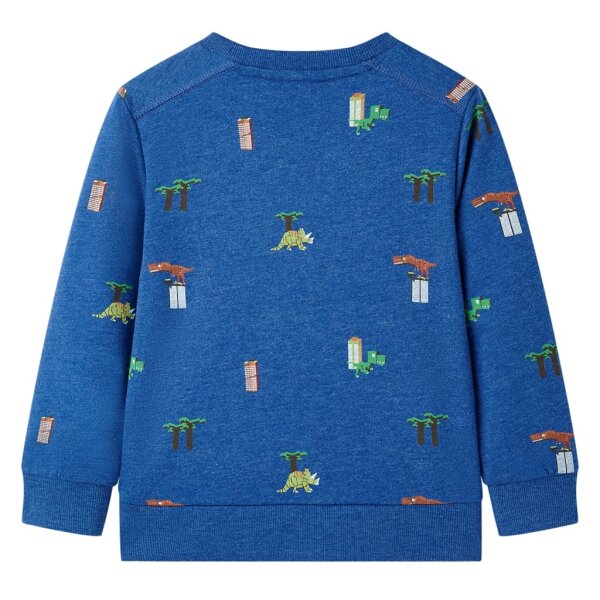 Kinder-Sweatshirt Dunkelblau Melange 128