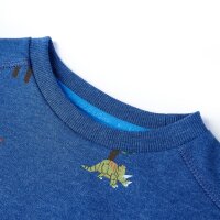 Kinder-Sweatshirt Dunkelblau Melange 104