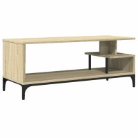 vidaXL TV-Schrank Sonoma-Eiche 102x40x41 cm Holzwerkstoff und Stahl