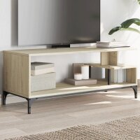 vidaXL TV-Schrank Sonoma-Eiche 102x40x41 cm Holzwerkstoff und Stahl