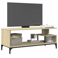 vidaXL TV-Schrank Sonoma-Eiche 102x40x41 cm Holzwerkstoff und Stahl