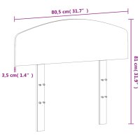 vidaXL Kopfteil 75 cm Massivholz Kiefer