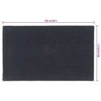 vidaXL Fu&szlig;matte Dunkelgrau 90x150 cm Kokosfaser Getuftet