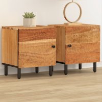 vidaXL Nachttische 2 Stk. 40x33x46 cm Massivholz Akazie
