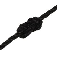 vidaXL Arbeitsseil Schwarz 3 mm 50 m Polypropylen