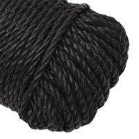 vidaXL Arbeitsseil Schwarz 3 mm 50 m Polypropylen