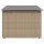 vidaXL Gartenhocker mit Kissen Beige 55x55x37 cm Poly Rattan