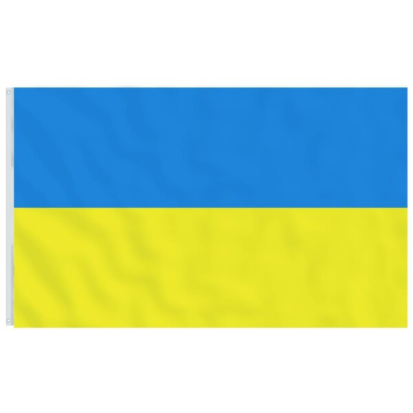 vidaXL Flagge der Ukraine mit Messing&ouml;sen 90x150 cm