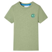 Kinder-T-Shirt Helles Khaki 140