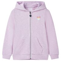 Kinder-Kapuzenpullover mit Reißverschluss Lila 104