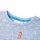 Kinder-T-Shirt Blau Melange 128