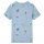 Kinder-T-Shirt Blau Melange 104