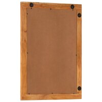 vidaXL Badspiegel 50x70x2,5 cm Massivholz Akazie und Glas