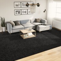 vidaXL Shaggy-Teppich PAMPLONA Hochflor Modern Schwarz 300x400 cm