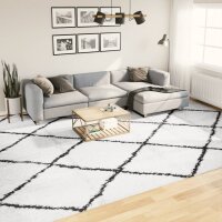 vidaXL Shaggy-Teppich PAMPLONA Hochflor Modern Creme...