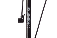 AMIGO luxus Fahrradpumpe mit Manometer 11 Bar 73 cm schwarz