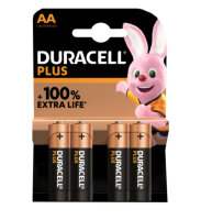 Duracell Plus Alkaline AA-Batterien pro 4 Stück