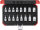 Gedore Red Steckschlüsselsatz 1/2 Zoll TX E10-24, T30-70 16 Teile