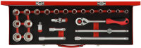 Gedore Red Steckschlüsselsatz 1/2 Zoll SW 10-32 mm Silber 24-teilig