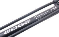 Edge Tyfoon Hochdruck-Fahrradpumpe 18 Bar mit Manometer Schwarz