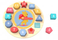 Tooky Toy Winnie The Pooh pädagogische hölzerne Uhr Puzzle 15-teilig