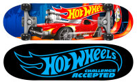 Mattel Hot Wheels Double Kick Skateboard Junior Schwarz/Blau/Rot
