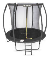 AMIGO Basic trampolin mit Sicherheitsnetz und Leiter 244 cm schwarz