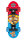Nickelodeon Paw Patrol Skateboard 43 x 13 cm Schwarz/Rot/Blau