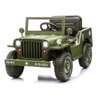 JAMARA Willys MB Jeep 12V Batterie Fahrzeug Armee grün