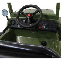 JAMARA Willys MB Jeep 12V Batterie Fahrzeug Armee grün