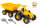 Pilsan traktor mit Anhänger gelb/schwarz 4-teilig