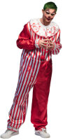 Boland Killer Clown Kostüm Männer Rot/Weiß Größe 50/52