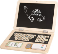Tooky Toy Pädagogisches Holzspielzeug Laptop 58-teilig