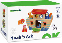 Tooky Toy Noahs Ark Holzformen Boot 24 Monate 18-teilig