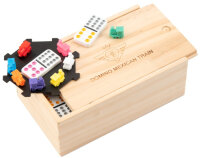 Longfield Games Mexican Train Domino Spiel Double 12 Holzbox