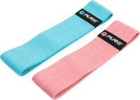 Pure2Improve widerstandsbänder Polyester blau/rosa 2...