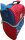 Hallmark kühltasche Porcupine isothermisch 8 x 17 x 22 cm rot/blau